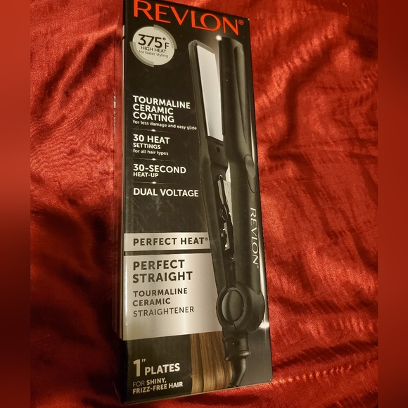 Revlon hair straighten flat iron 1" tourmaline - Picture 1 of 2